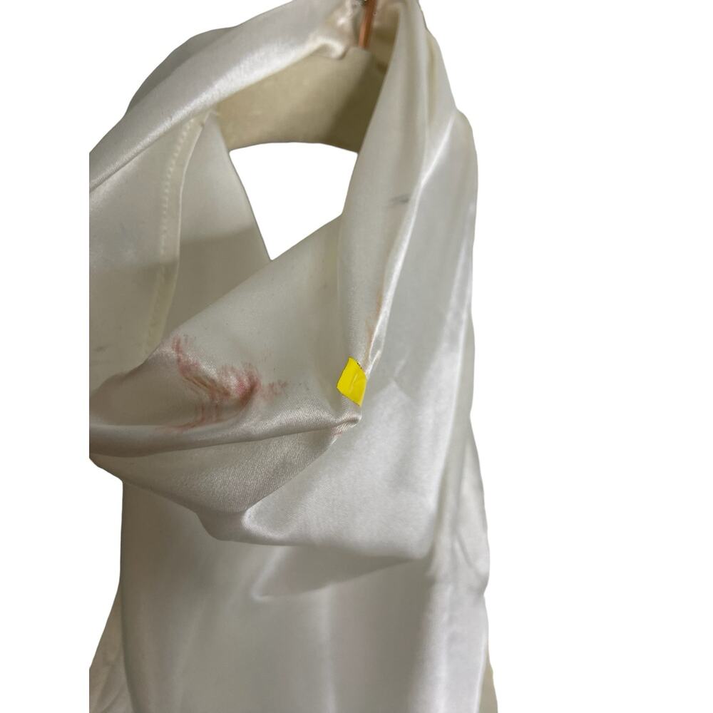 Amanda Uprichard Samba Gown 100% Silk Halter Bridal Formal Party Wedding Prom S - Picture 7 of 10